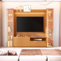 Rack com Painel para TV até 75 Polegadas com LED com Vidro Reflecta 100% MDF 259cmx219cm 2 Torre Led Vitoria Regia YesCasa Rack com Painel para TV até 75 Polegadas com LED com Vidro Reflecta 100% MDF 259cmx219cm 2 Torre Led Vitoria Regia YesCasa