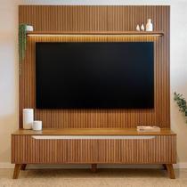 Rack com Painel para TV até 75 Polegadas com LED Impressão Ripada 3D Liverpool