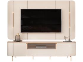 Rack com Painel para TV até 75 Polegadas LED 2 Portas 100MDF Areta DJ Móveis