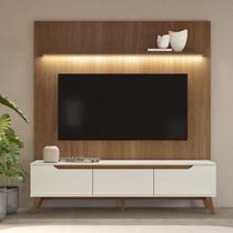 Rack com Painel para TV até 75 Polegadas MDF 185,5cmx183cm Suporte Liverpool Yescasa