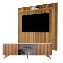 Rack com Painel para TV até 80 Polegadas 100% MDF Frisado Manaus Rack com Painel para TV até 80 Polegadas 100% MDF Frisado Manaus