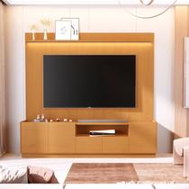 Rack com Painel para TV até 84 Polegadas 100% MDF 233cmx219cm Vitoria Regia YesCasa Rack com Painel para TV até 84 Polegadas 100% MDF 233cmx219cm Vitoria Regia YesCasa