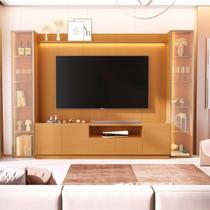 Rack com Painel para TV até 84 Polegadas com LED 100% MDF 305cmx219cm Vitoria Regia Yescasa Rack com Painel para TV até 84 Polegadas com LED 100% MDF 305cmx219cm Vitoria Regia Yescasa