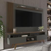 Rack com Painel Ripado para TV até 70 Polegadas 2 Gavetas Grécia 180cm Rack com Painel Ripado para TV até 70 Polegadas 2 Gavetas Grécia 180cm