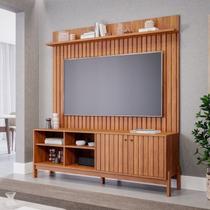 Rack com Painel Ripado para Tv de até 70 Polegadas 100% MDF Trend Espresso Móveis Marrom Cinamomo