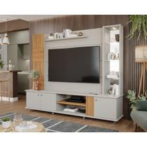 Rack com Painel Riviera para TV de até 60- Off White/Natural