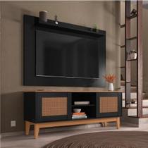 Rack com painel safira 1,35 casa d preto Rack com painel safira 1,35 casa d preto