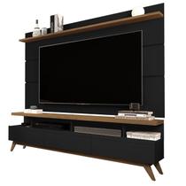 Rack com Painel Sala Estar Vivare Wood 1.8 Tv 72 3 Gavetas