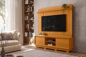 Rack com Painel Siena para TV de até 75 polegadas (Com Pés) - Cinamomo - Madetec