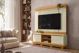 Rack com Painel Siena para TV de até 75 polegadas (Com Pés) - Cumaru Opala - Madetec Rack com Painel Siena para TV de até 75 polegadas (Com Pés) - Cumaru Opala - Madetec