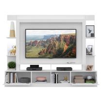 Rack com Painel Suporte 65 com Espelho Branco