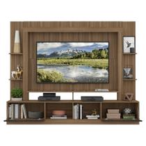 Rack com Painel Suporte 65 Espelho Madeirado/Tenerife