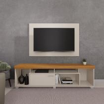 Rack com Painel Tomaz Para TV 65 " Cinamomo / Off White Rack com Painel Tomaz Para TV 65 " Cinamomo / Off White