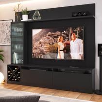 Rack com Painel TV 60" Multimóveis CR25135 Preto