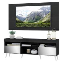 Rack com Painel TV 65" Retrô com Espelho Londres Multimóveis V3342