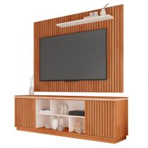 Rack Com Painel TV até 70 Polegadas Marrom Falcon Caemmun