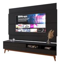 Rack com Painel Wall 1.8 Preto - MoveisAqui