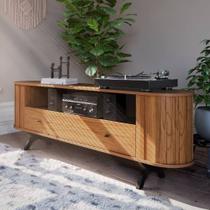 Rack Curvo para TV de até 70" com 01 gaveta 180cm 100% MDF TB300 Dalla Costa Rack Curvo para TV de até 70" com 01 gaveta 180cm 100% MDF TB300 Dalla Costa