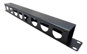 Rack Cwb Guia De Cabo Fechado 1 U - 19" P050 Preto