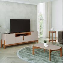 Rack de 1,90 com Mesa de Centro e Mesa Lateral Lizz Rack de 1,90 com Mesa de Centro e Mesa Lateral Lizz
