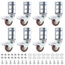 Rack de armazenamento Caster Wheels QWORK, pacote com 8, 3 polegadas e 227 kg