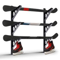 Rack de armazenamento de bastões de hóquei Otoolling 52x16,5 cm, 3 camadas