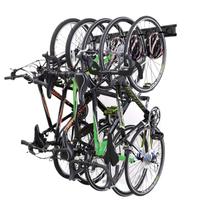 Rack de armazenamento de bicicletas NETWAL Black 5 Bike 136 kg com 3 ganchos de capacete