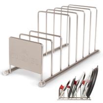 Rack de armazenamento de cozinha Cuisinel de 7 camadas de níquel acetinado 14x5x15 cm
