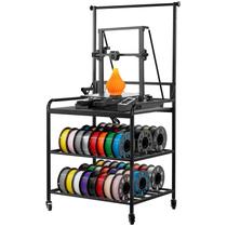 Rack de armazenamento de filamentos para impressora 3D VEVOR de 3 camadas com rodas Rack de armazenamento de filamentos para impressora 3D VEVOR de 3 camadas com rodas