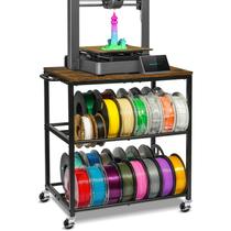 Rack de armazenamento de filamentos para impressoras 3D não pesadas de 3 camadas