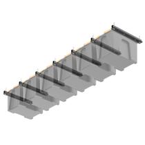 Rack de armazenamento de garagem Ultrawall 26" ajustável de 7 conjuntos