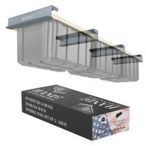 Rack de armazenamento HANDT Overhead Garage Double Rail 43 cm cinza Rack de armazenamento HANDT Overhead Garage Double Rail 43 cm cinza