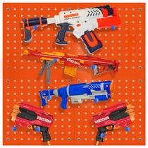 Rack de armazenamento Skywin Peg Board para armas Nerf Orange
