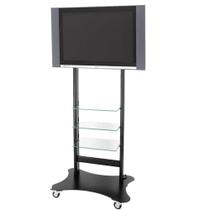 Rack de Chão com Suporte para TV/Monitor LCD/Plasma de 37 a 52" Preto Audience - Aironflex