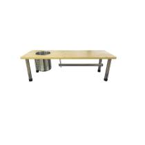Rack de Cozinha Organizador com Prateleira Bambu/Inox - Mimo Style