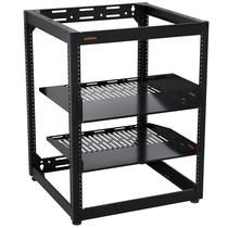 Rack de estrutura aberta ECHOGEAR 15U para servidores e equipamentos AV