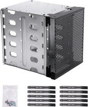 Rack de gaiola para disco rígido em aço inoxidável de 5,25 a 5x3,5 com ventilador Rack de gaiola para disco rígido em aço inoxidável de 5,25 a 5x3,5 com ventilador