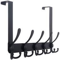 Rack de ganchos Over The Door WEBI com 5 ganchos triplos pretos