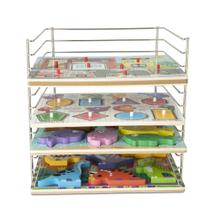 Rack de quebra-cabeça Melissa & Doug Multi-Fit Metal Wire com 30 cm de largura