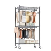 Rack de roupas Homdox, organizador de metal rolante de 3 camadas, 80 cm H
