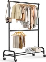 Rack de roupas MISSLO Double Rod Metal 196x107x39 cm Rack de roupas MISSLO Double Rod Metal 196x107x39 cm