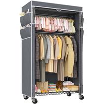 Rack de roupas Raybee Heavy Duty com capa 35,5 x 15,7 x 79” Rack de roupas Raybee Heavy Duty com capa 35,5 x 15,7 x 79”
