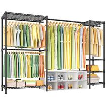 Rack de roupas Ulif E10 ajustável 185-246 cm L x 38 cm P x 183 cm H