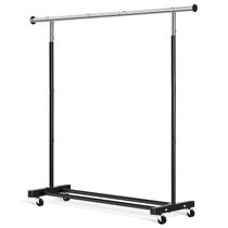 Rack de roupas VICERII, estante de roupas pesadas de 55,51 polegadas, prateleira de roupas rolante com rodas e prateleira inferior, prateleiras de roupas com capacidade de 130 libras para pendurar roupas, casacos, camisas, suéteres, saias, pretas Rack de roupas VICERII, estante de roupas pesadas de 55,51 polegadas, prateleira de roupas rolante com rodas e prateleira inferior, prateleiras de roupas com capacidade de 130 libras para pendurar roupas, casacos, camisas, suéteres, saias, pretas
