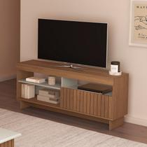 Rack de Sala Ripado com Porta para TV 65 Polegas Artely City