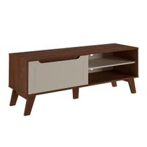 Rack De Sala Tv Lotus Amêndoa Off White