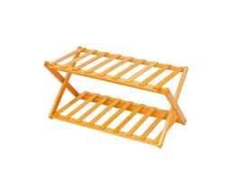 Rack De Sapatos Dobrável Bambu 50 Cm Mimo Style Bm22236