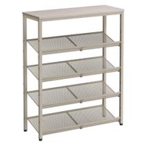 Rack de sapatos VASAGLE, organizador de 5 níveis com prateleiras de armazenamento 75x30x93cm