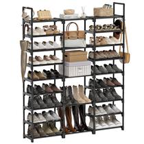 Rack de sapatos WOWLIVE, organizador de armazenamento de 9 níveis para 50-55 pares Rack de sapatos WOWLIVE, organizador de armazenamento de 9 níveis para 50-55 pares