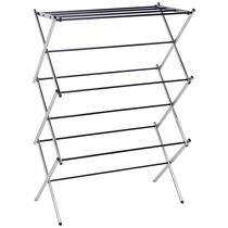 Rack de secagem de roupa portátil dobrável Amazon Basics cromado Rack de secagem de roupa portátil dobrável Amazon Basics cromado